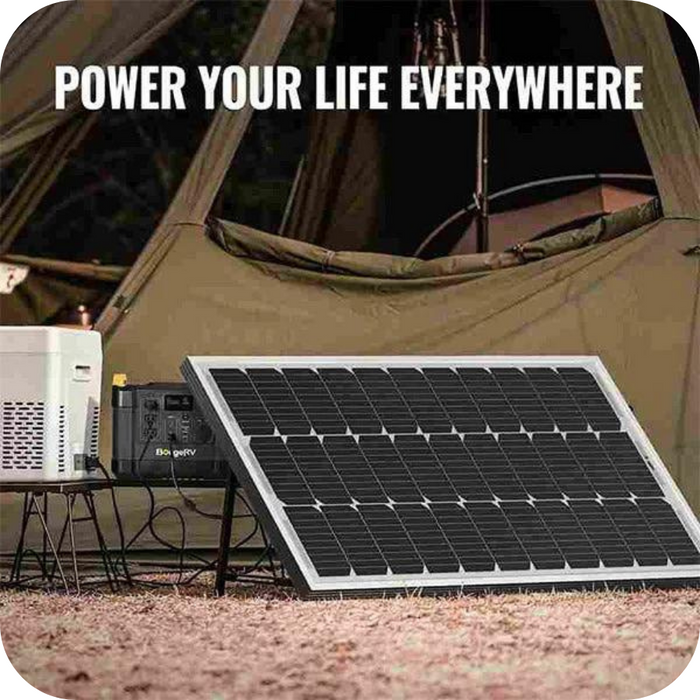 BougeRV 100W 12V 9BB Mono Solar Panel | ISE112 Available Now