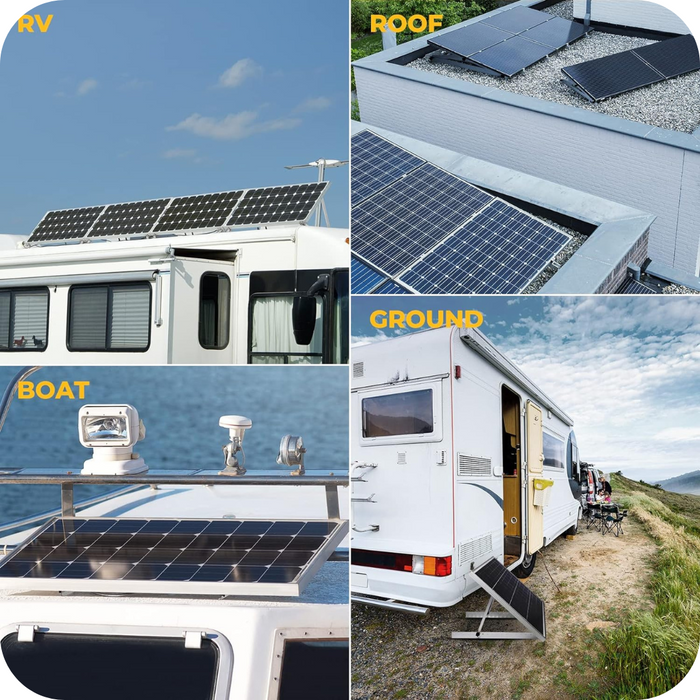 Lowest Price for BougeRV 58in Adjustable Solar Panel Tilt Mount Brackets with Foldable Tilt Legs