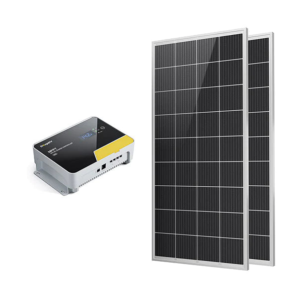 Buy BougeRV 200W 12V 9BB Mono Solar Panel & 40A MPPT Solar Charge Controller | ISE114-119 (200W*4+MPPT)