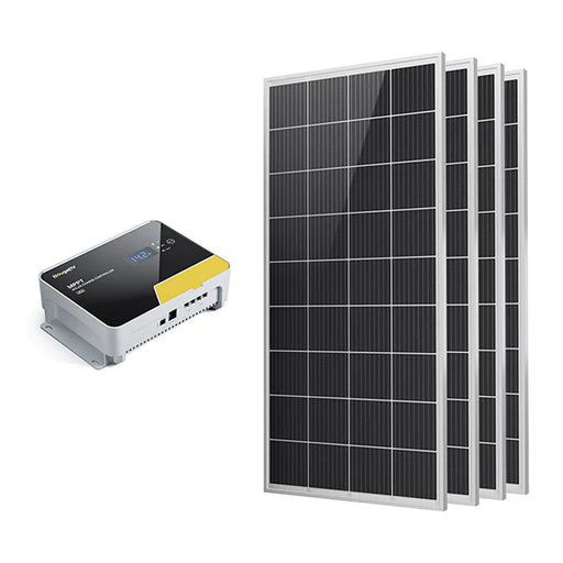 Buy BougeRV 200W 12V 9BB Mono Solar Panel & 40A MPPT Solar Charge Controller | ISE114-119 (200W*2+MPPT)