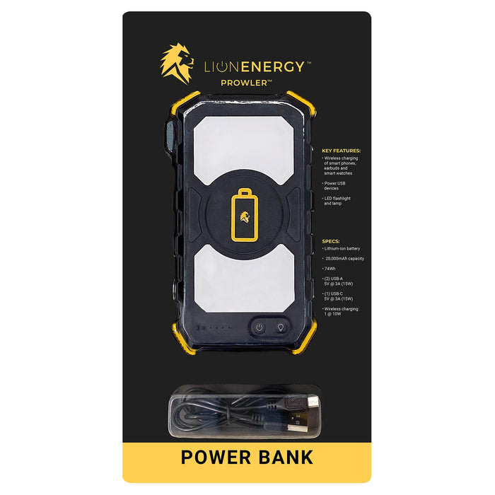 Lion Energy Prowler Power Bank | 50180001 Highlights