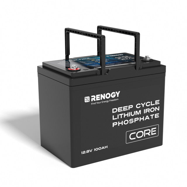 Buy Renogy 12V 100Ah Core Series Deep Cycle Lithium Iron Phosphate (LiFePO4) Battery (1 Battery)