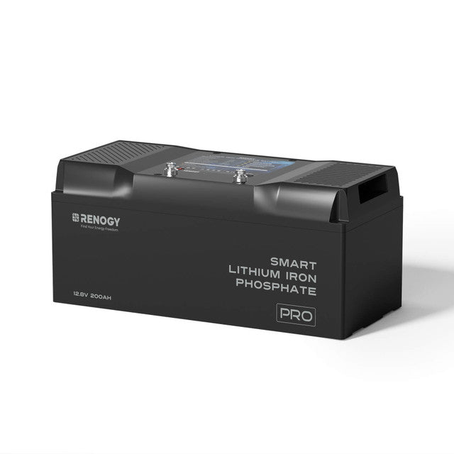 Buy Renogy 12V 200Ah Pro Smart Lithium Iron Phosphate (LiFePO4) Battery w/Bluetooth & Self-heating Function (1pc)