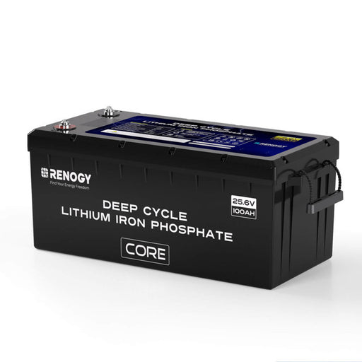 Buy Renogy 24V 100Ah Core Series Deep Cycle Lithium Iron Phosphate (LiFePO4) Battery (1 Battery)