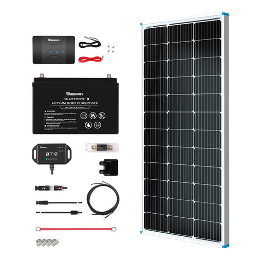 Buy Renogy 100W 12V Solar RV Kit (Customizable) (1*100W 12V Rigid Solar Panel)