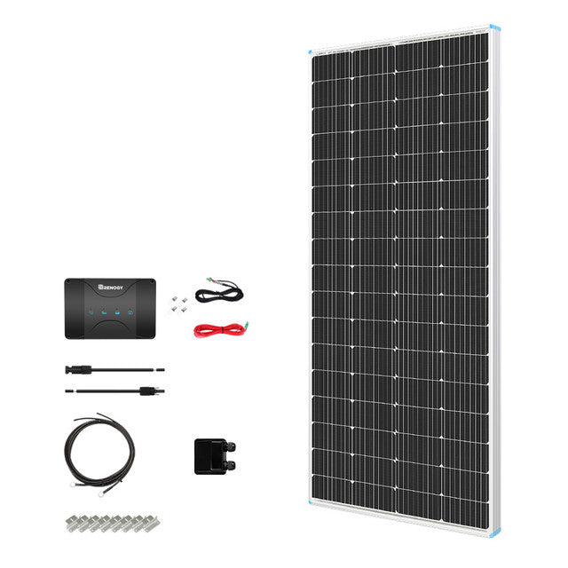 Buy Renogy 200W 12V Solar RV Kit (Customizable) (2*100W 12V Rigid Solar Panel And 2*12V 100Ah LiFePO4 Battery W/ Bulit-in Bluetooth)