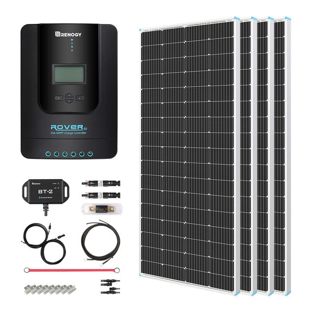 Buy Renogy 800W 12V General Off-Grid Solar Kit W/ 4*200W Rigid Panels (Customizable) (Rover 60A MPPT W/LCD & BT2 Module)