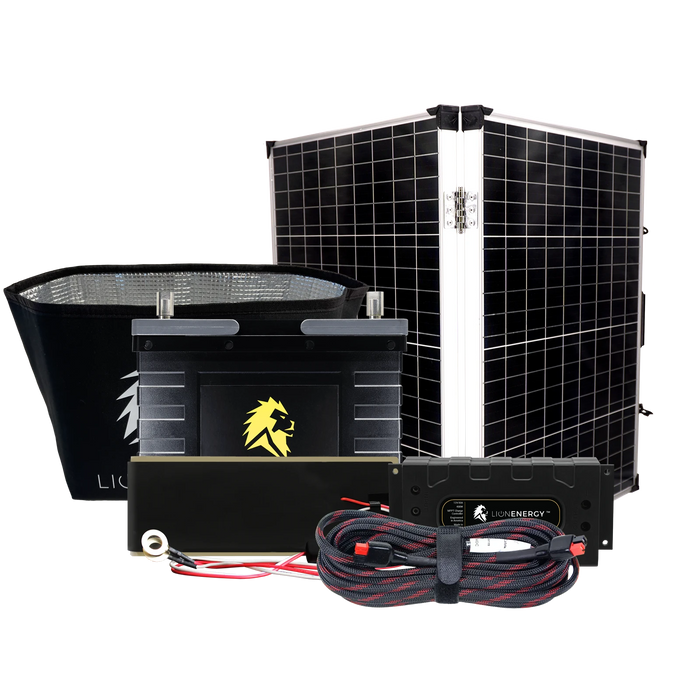 Buy Lion Energy RV and Off-Grid 12V Lithium Battery 105Ah Solar Power System (1 Battery Warmer, 0 Solar Panels And 1 Battery Charger)