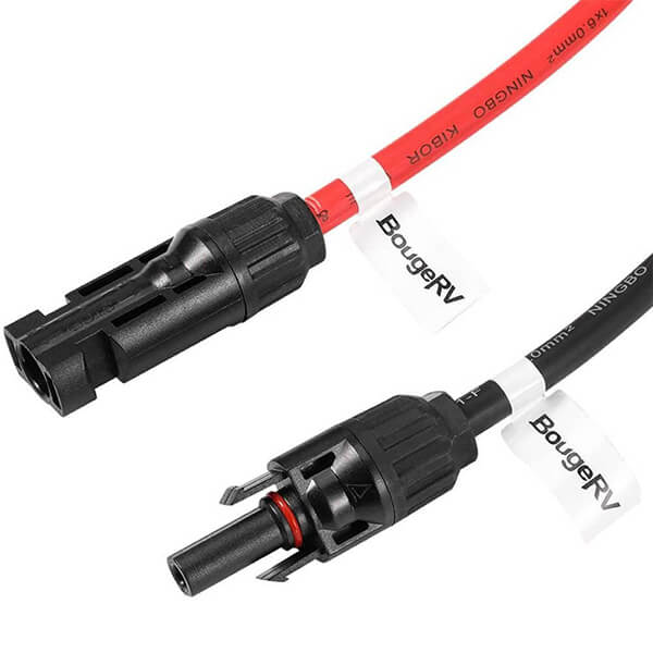 Buy BougeRV Solar Extension Cable with Extra Free Connectors (20FT 8AWG)