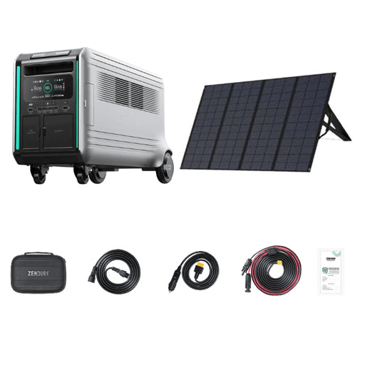 Buy Zendure SuperBase V 4,608Wh / 3,800W LifePO4 Portable Generator Kit | SuperBase V4600 + 400W Solar Panel