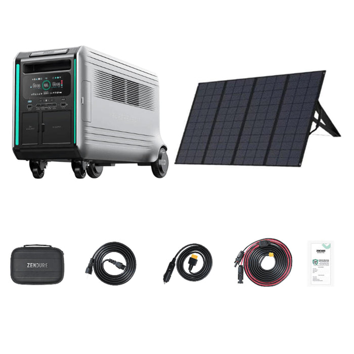 Buy Zendure Superbase V 6,438Wh  / 3,800W Semi-Solid State Generator Kit | SuperBase V6400 + 400W Solar Panel