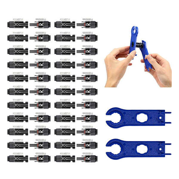 Best Price for BougeRV 44PCS Solar Connector with Spanners IP67 Waterproof Male/Female | ISE019