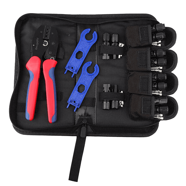 Buy BougeRV Solar Connectors Crimp Tool Kit for 10/11/12/13 AWG Solar Wire 6 Pairs | ISE017-B021