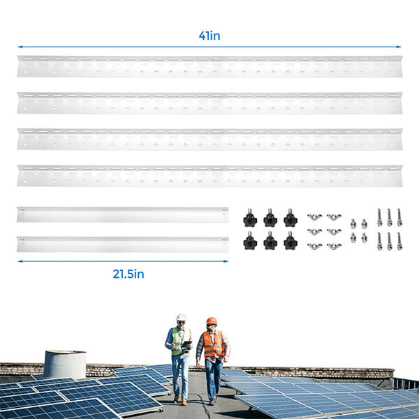BougeRV 41 in Adjustable Solar Panel Tilt Mount Brackets | ISE074 With Discount
