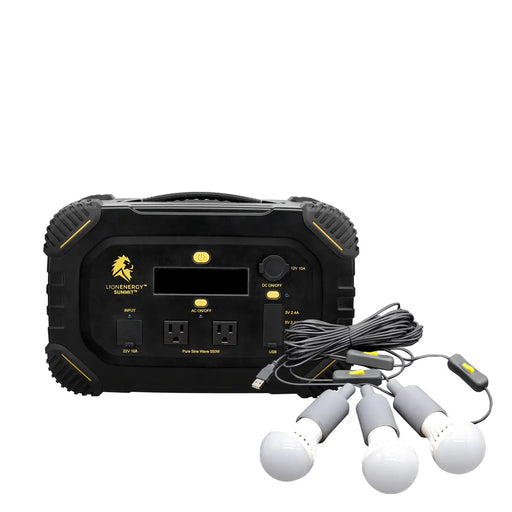 Buy Lion Energy Summit - 665Wh 530W LiFePO4 Portable Generator Kit | 50170208 (0 Solar Panels And 1 Light String)