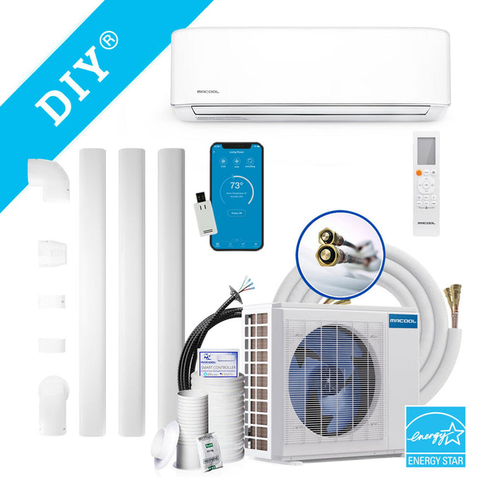 Buy MRCOOL DIY 12K BTU, 22.5 SEER2 Ductless Mini Split Heat Pump Complete System | Energy Star | 4th Gen Series | DIY-12-HP-WM-115C25